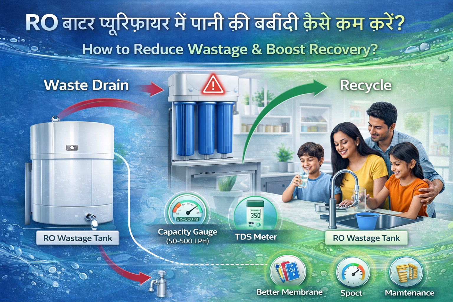 How to Reduce RO Water Wastage – Smart Tips for Indian Homes